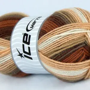 Wit|Bruin Tinten Baby Garens 4x100gr