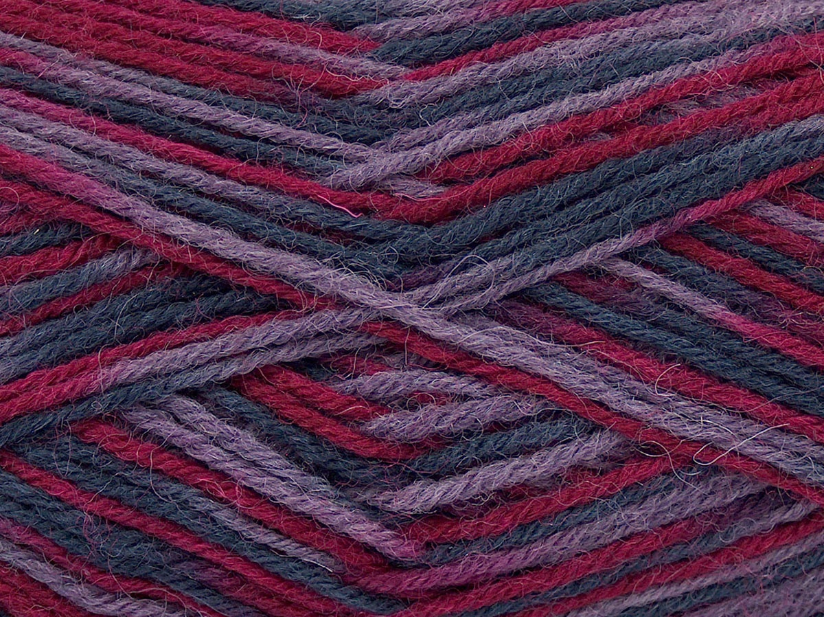 Bordeaux|Donkergrijs|Lavendel Sokkengarens 8x50gr