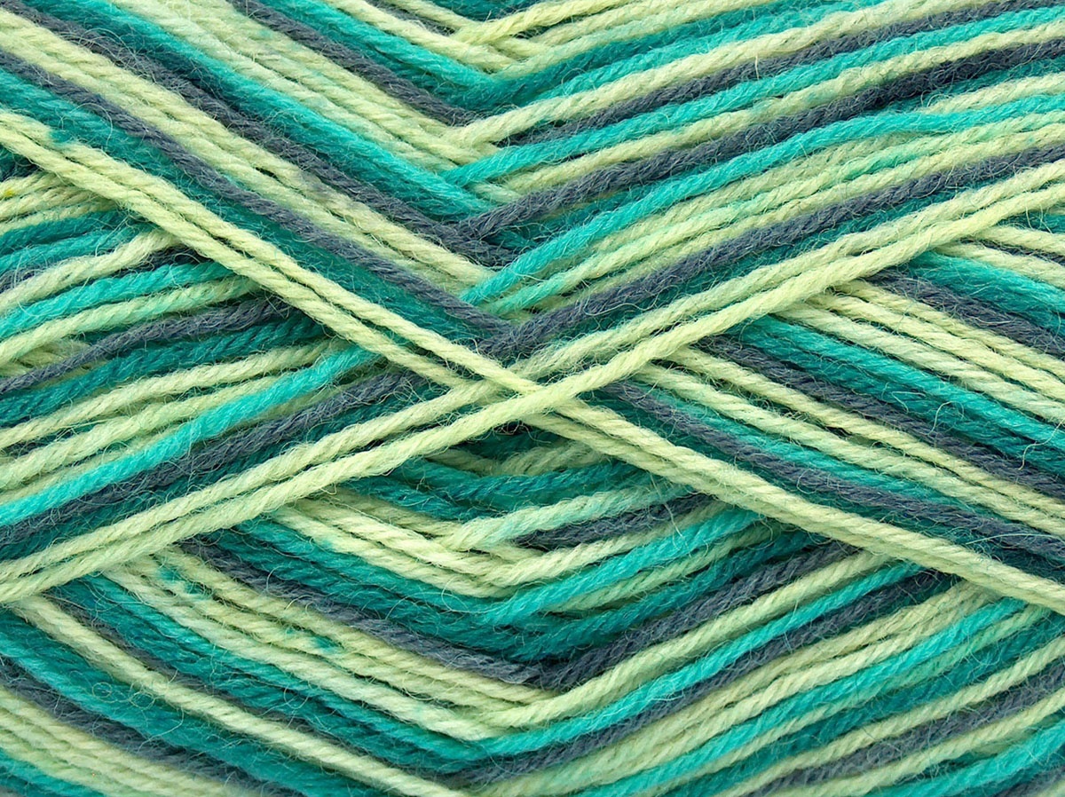 Grijs|Groen Tinten Sokkengarens 8x50gr