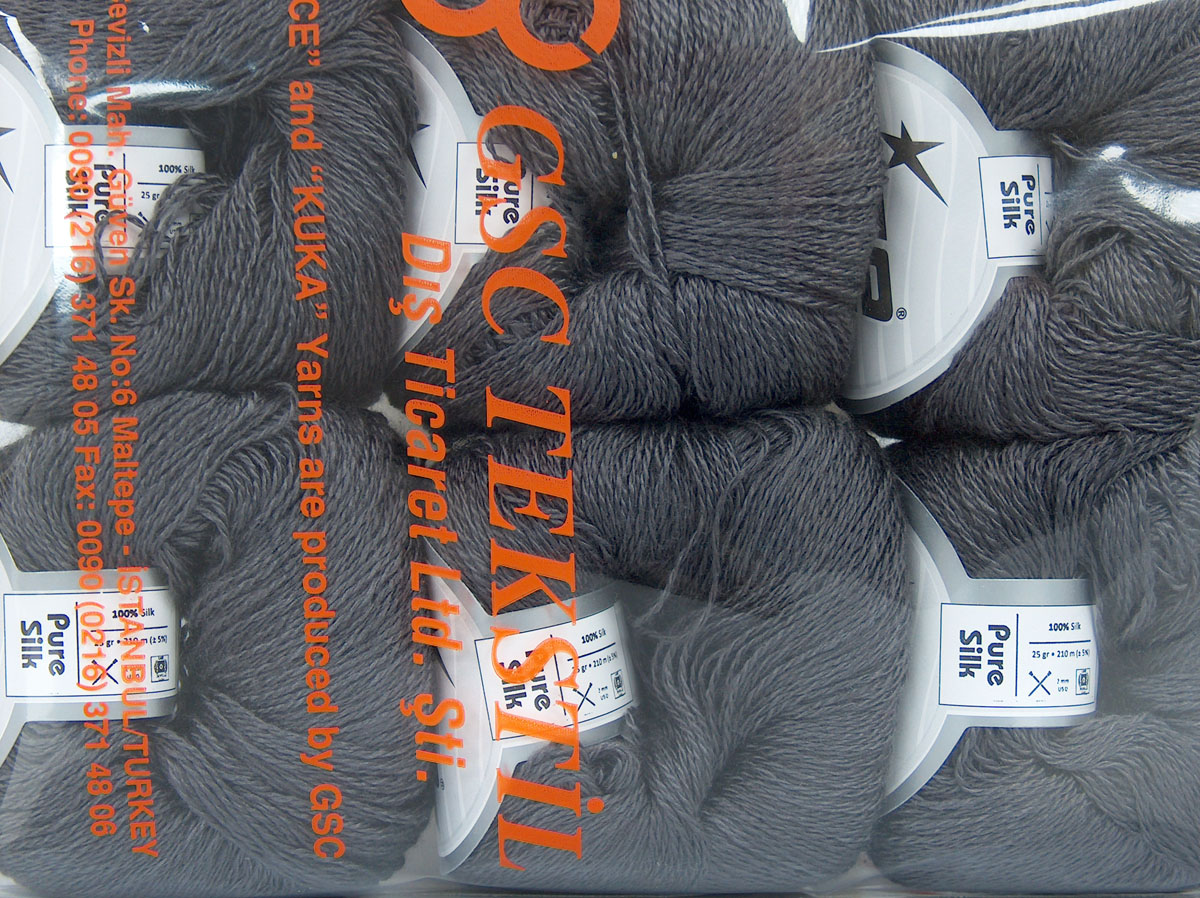 Donkergrijs Luxe Premium Garens 6x25gr