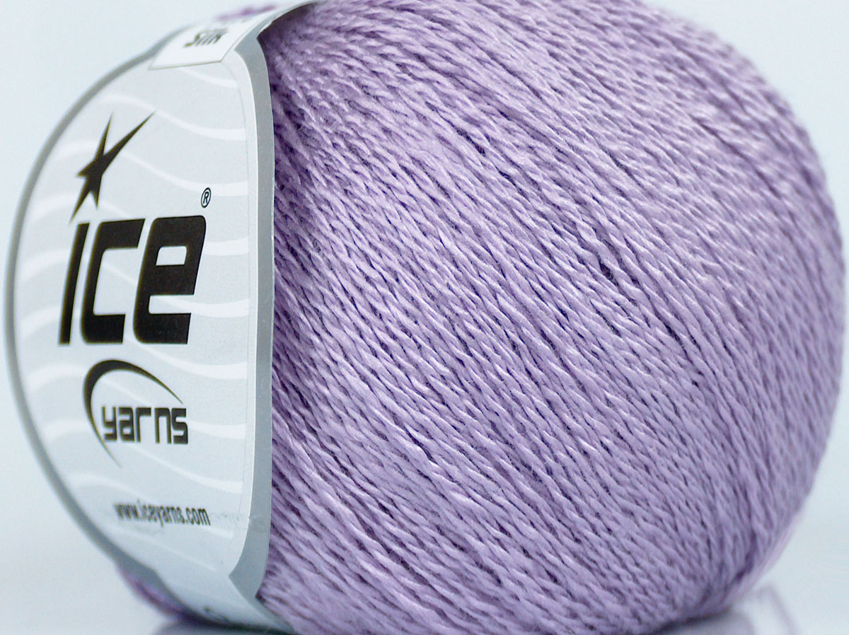 Licht Lila Luxe Premium 100% Zijde Garen 6x25gr
