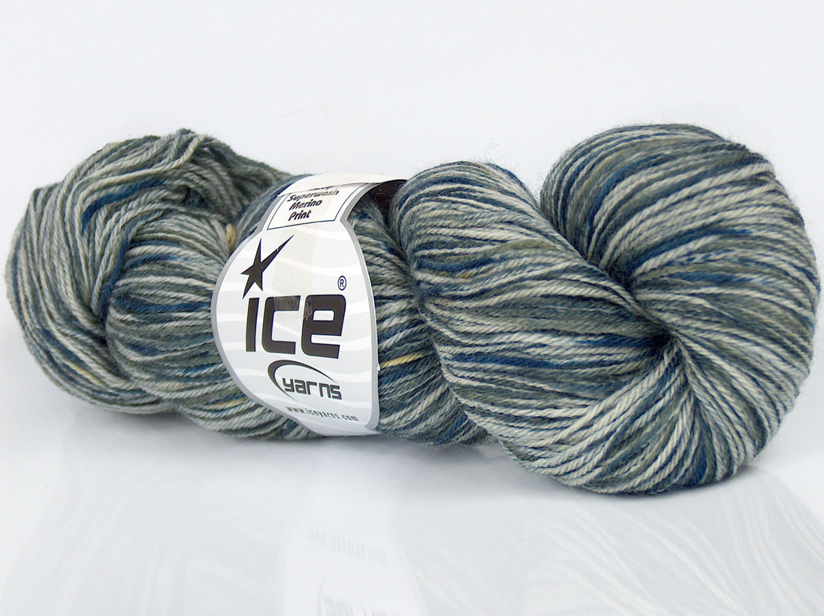 Geel|Blauw Tinten Luxe Premium Garens 4x50gr