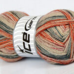 Crème|Oranje tinten|Rode tinten Sokkengarens 4x100gr