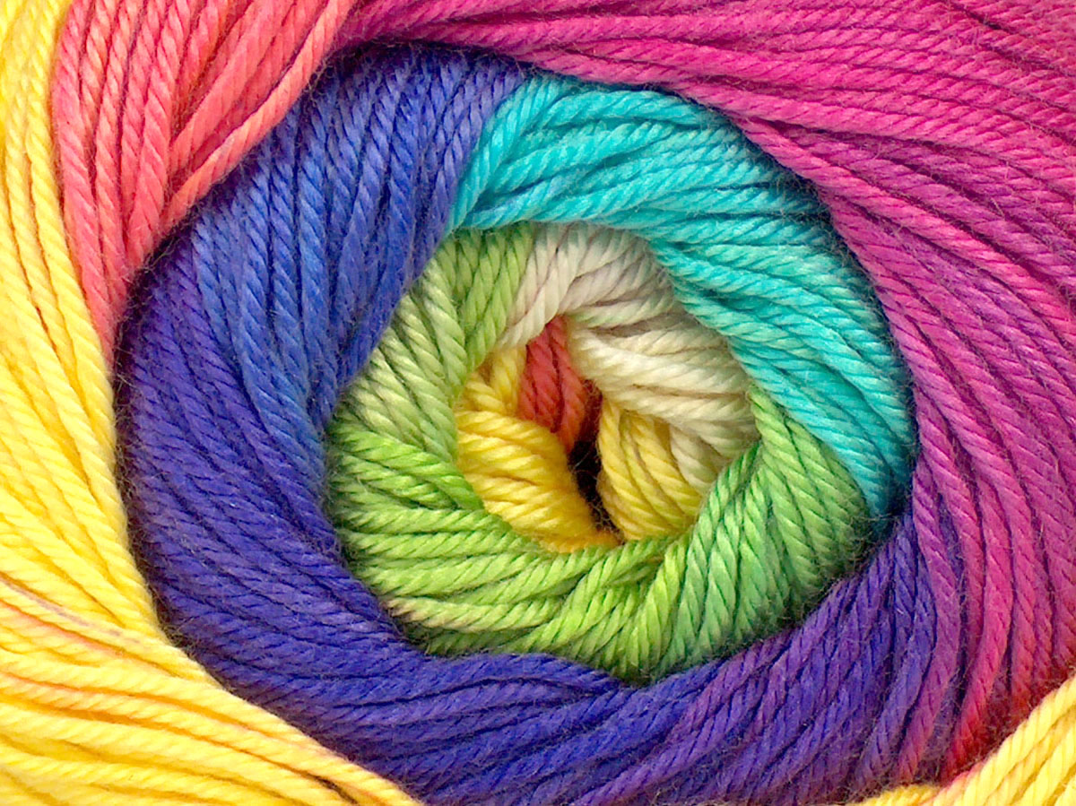 Regenboog Zelfstrepende Garens 4x100gr