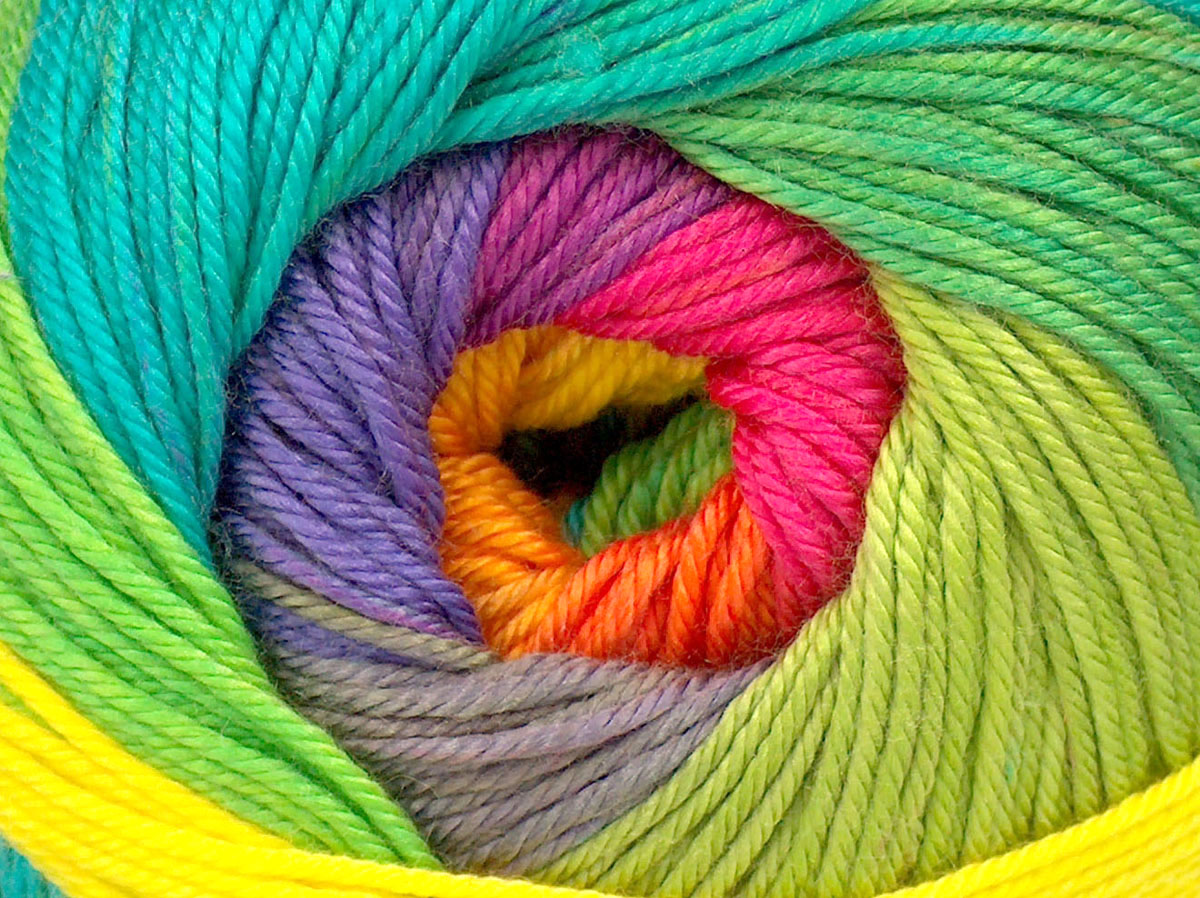 Regenboog Zelfstrepende Garens 4x100gr