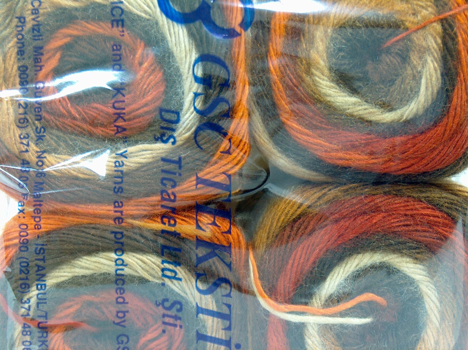 Bruin|Crème|Goud|Koper Cakes Yarns 4x100gr