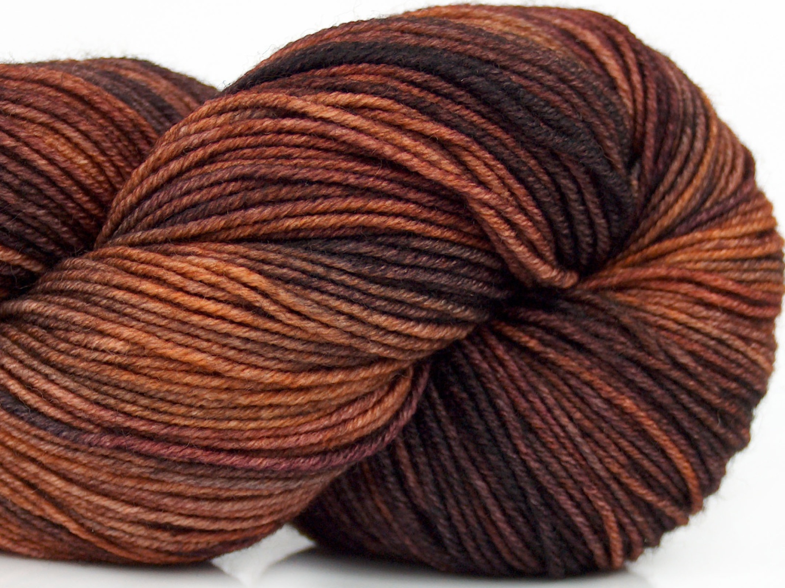 Bruin Tinten|Kastanjebruine tinten Sokkengarens 2x100gr