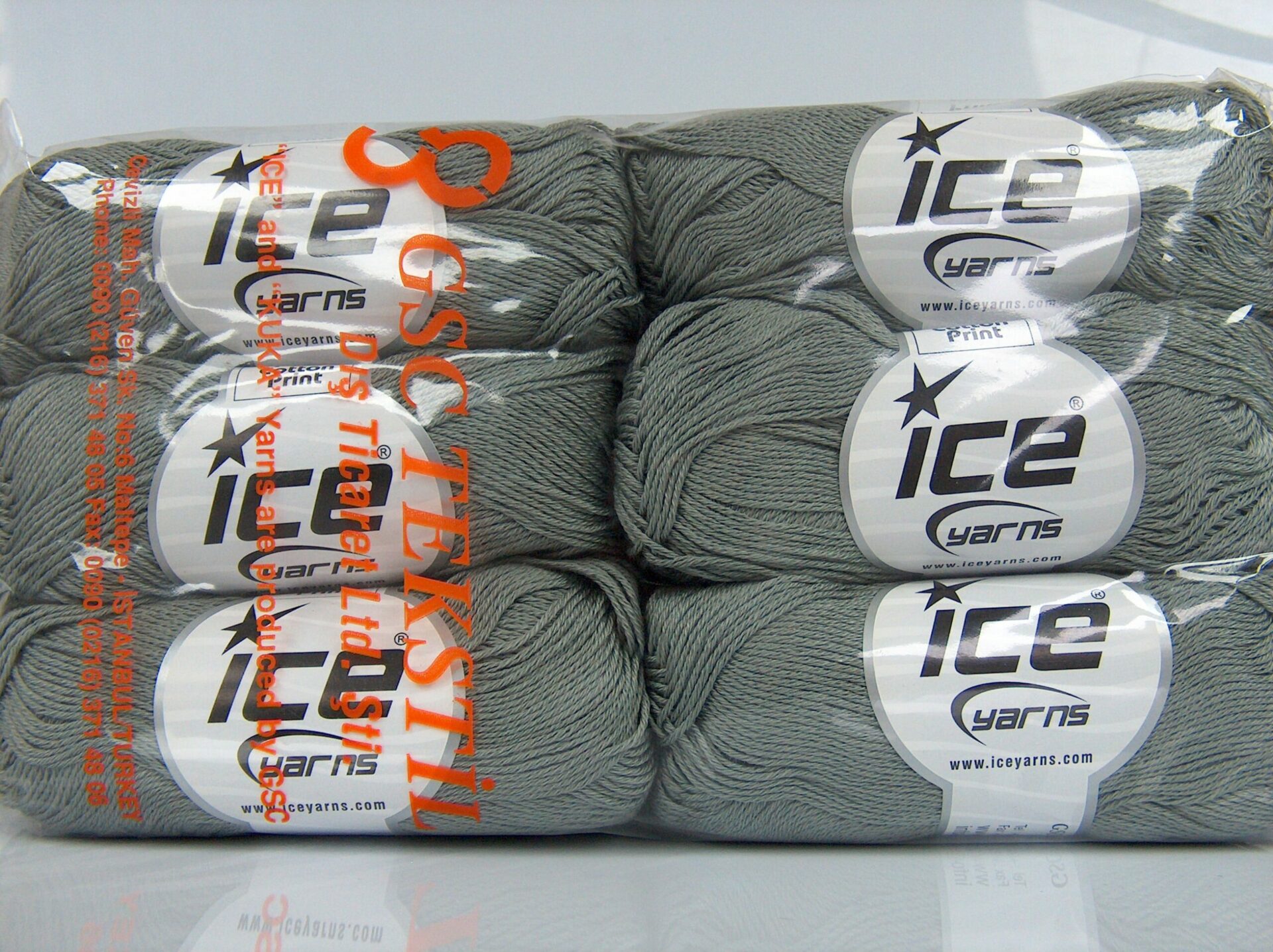 Grijs Lente Zomer Garens 6x50gr