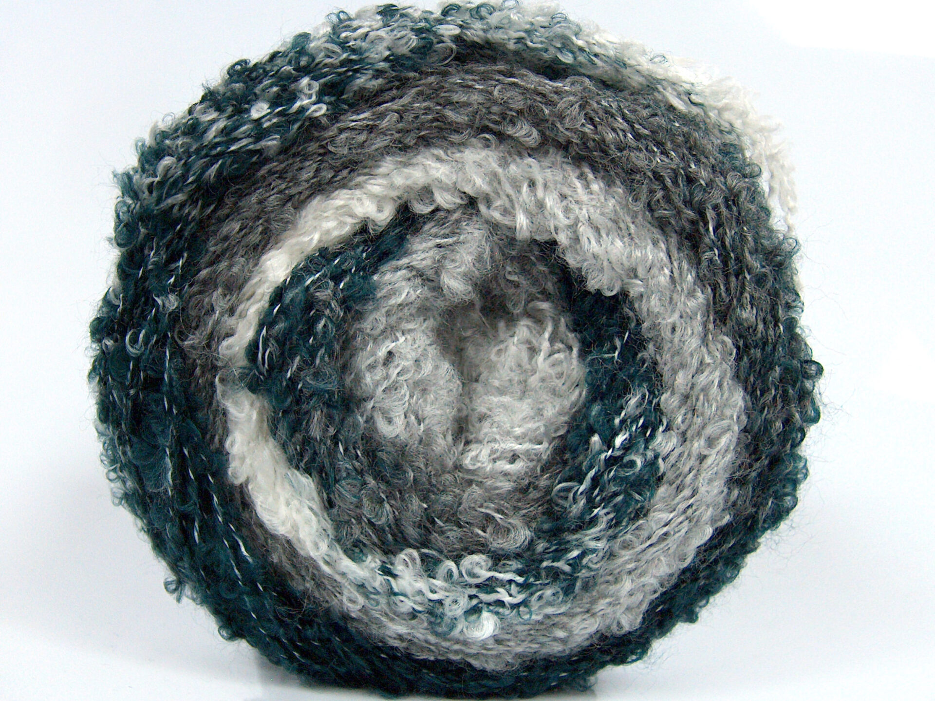 Wit|Licht Grijs|Olieblauw Cakes Yarns 2x150gr