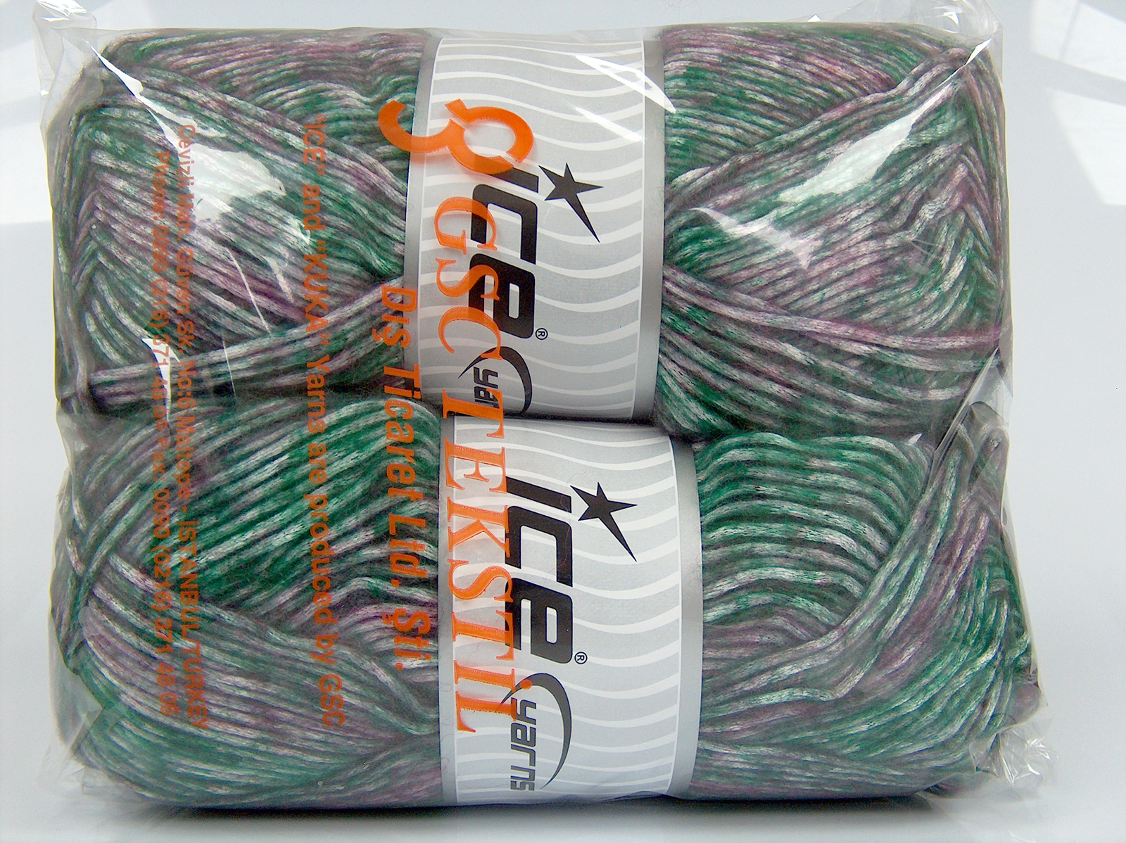 Groen|Wit|Paars Herfst Winter Garens 2x150gr