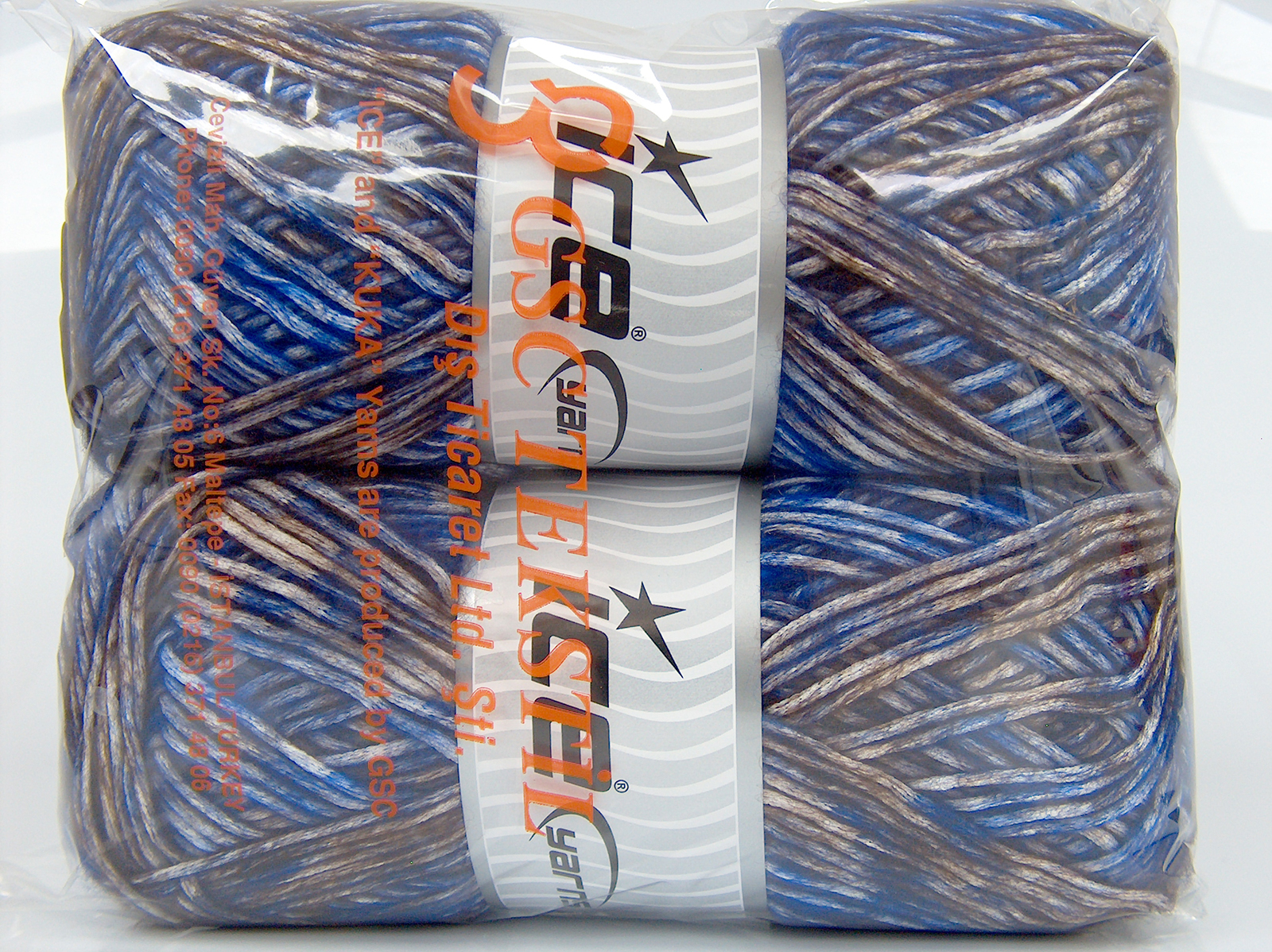 Kastanjebruin|Saksisch blauw Herfst Winter Garens 2x150gr