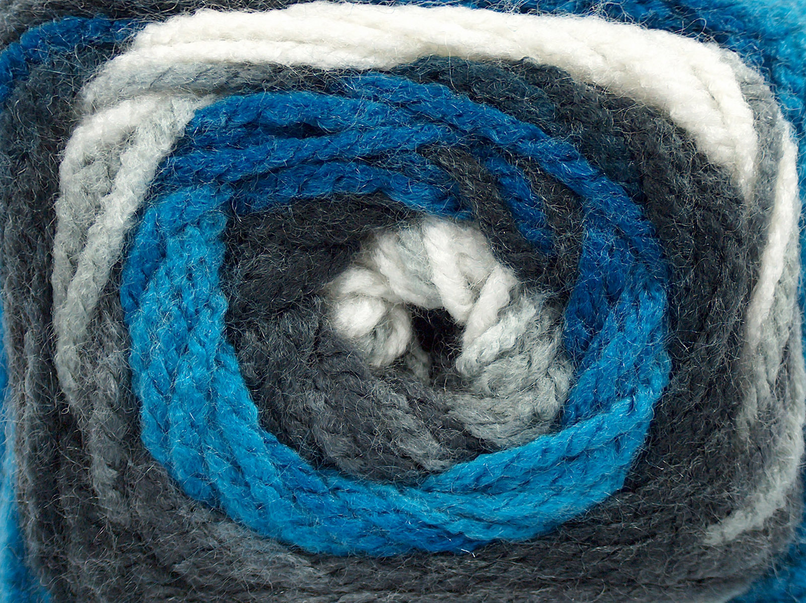 Wit|Blauw Tinten|Grijs Tinten Zelfstrepende Garens 4x100gr