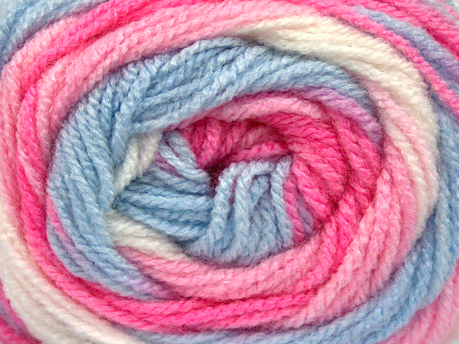 Wit|Lichtblauw|Roze tinten Baby Garens 4x100gr