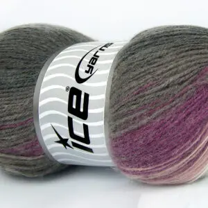 Wit|Grijs Tinten|Paarse tinten Herfst Winter Garens 4x100gr
