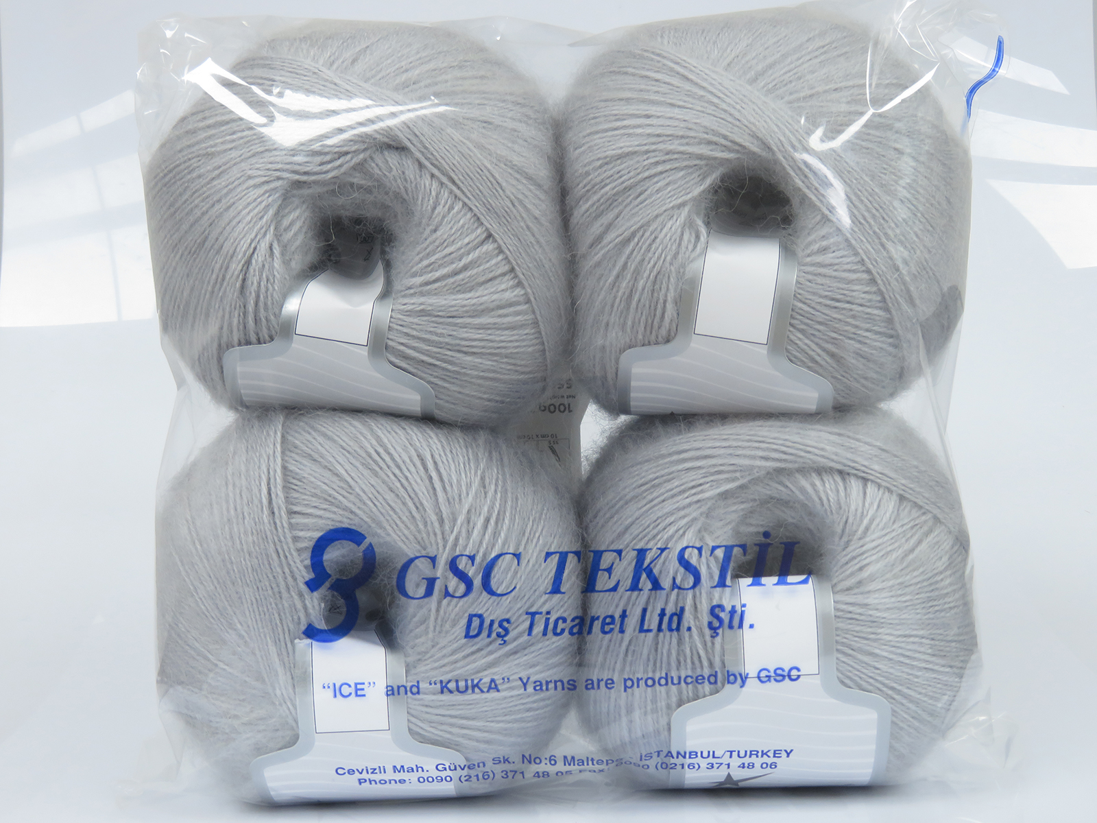 Licht Grijs Herfst Winter Garens 4x100gr