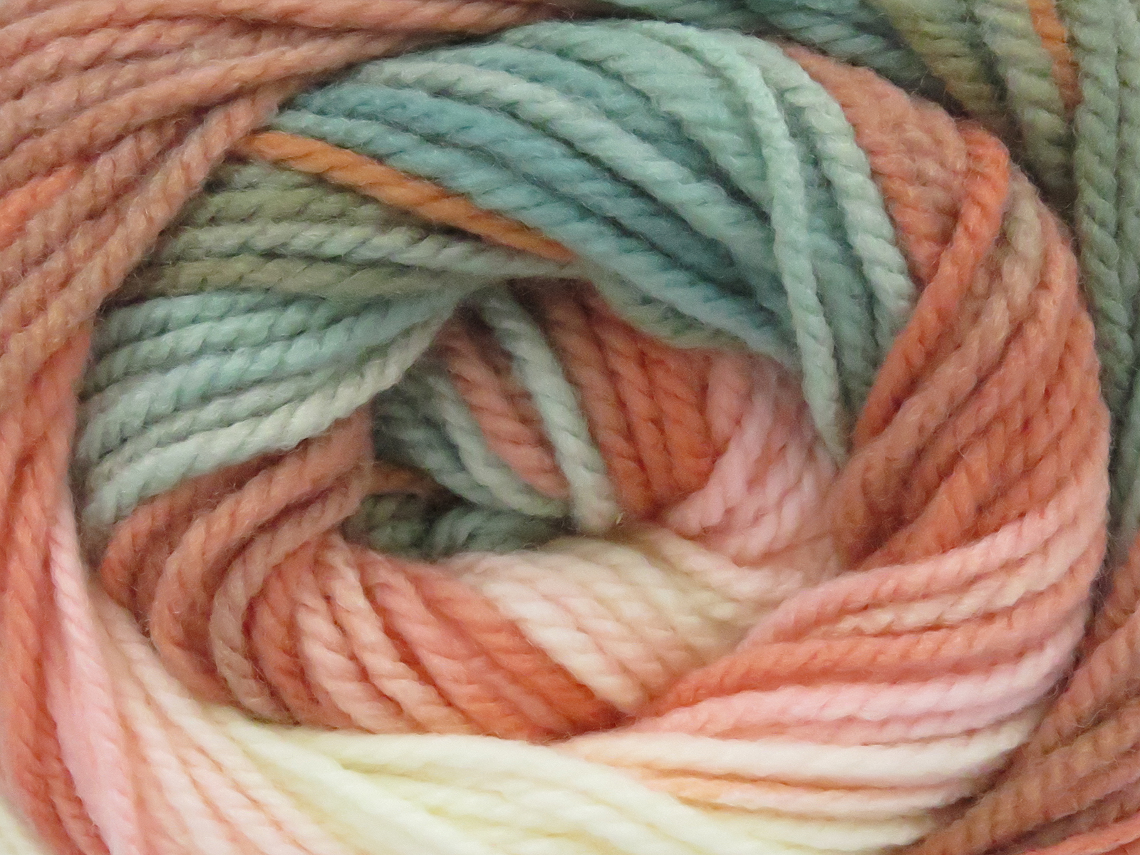 Groen Tinten|Zalm tinten Zelfstrepende Garens 4x100gr