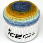 Blauw Tinten|Mint Groen|Goud Tinten Cakes Yarns 2x150gr