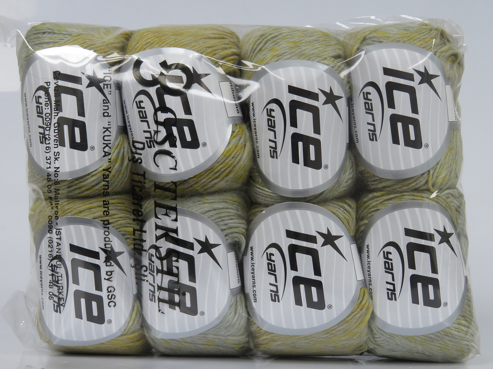 Grijs|Goud Herfst Winter Garens 8x50gr