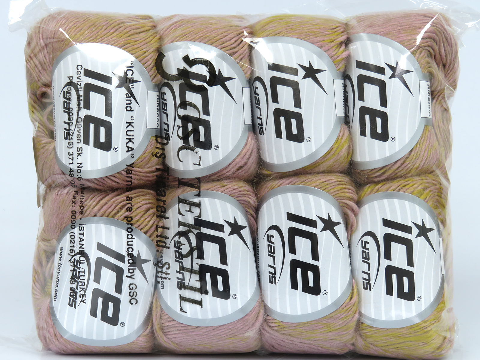 Goud|Poederroze Herfst Winter Garens 8x50gr