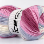 Wit|Roze tinten|Light Blue Shades Baby Garens 4x100gr