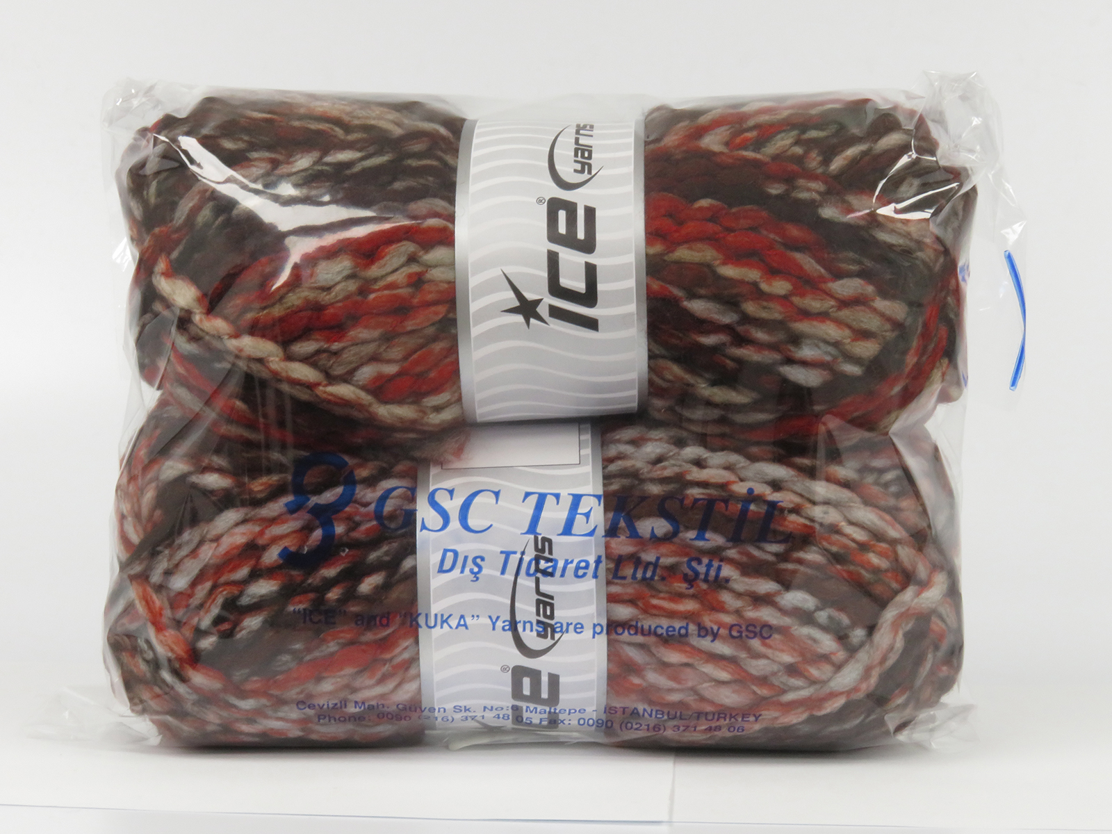 Bruin|Grijs|Lichtblauw|Koper Herfst Winter Garens 2x150gr