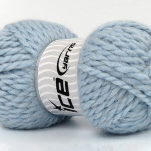Mooie dikke alpaca breiwol kopen online van mooie kwaliteit. Baby blauwe alpacawol gemengd met acryl garen.
