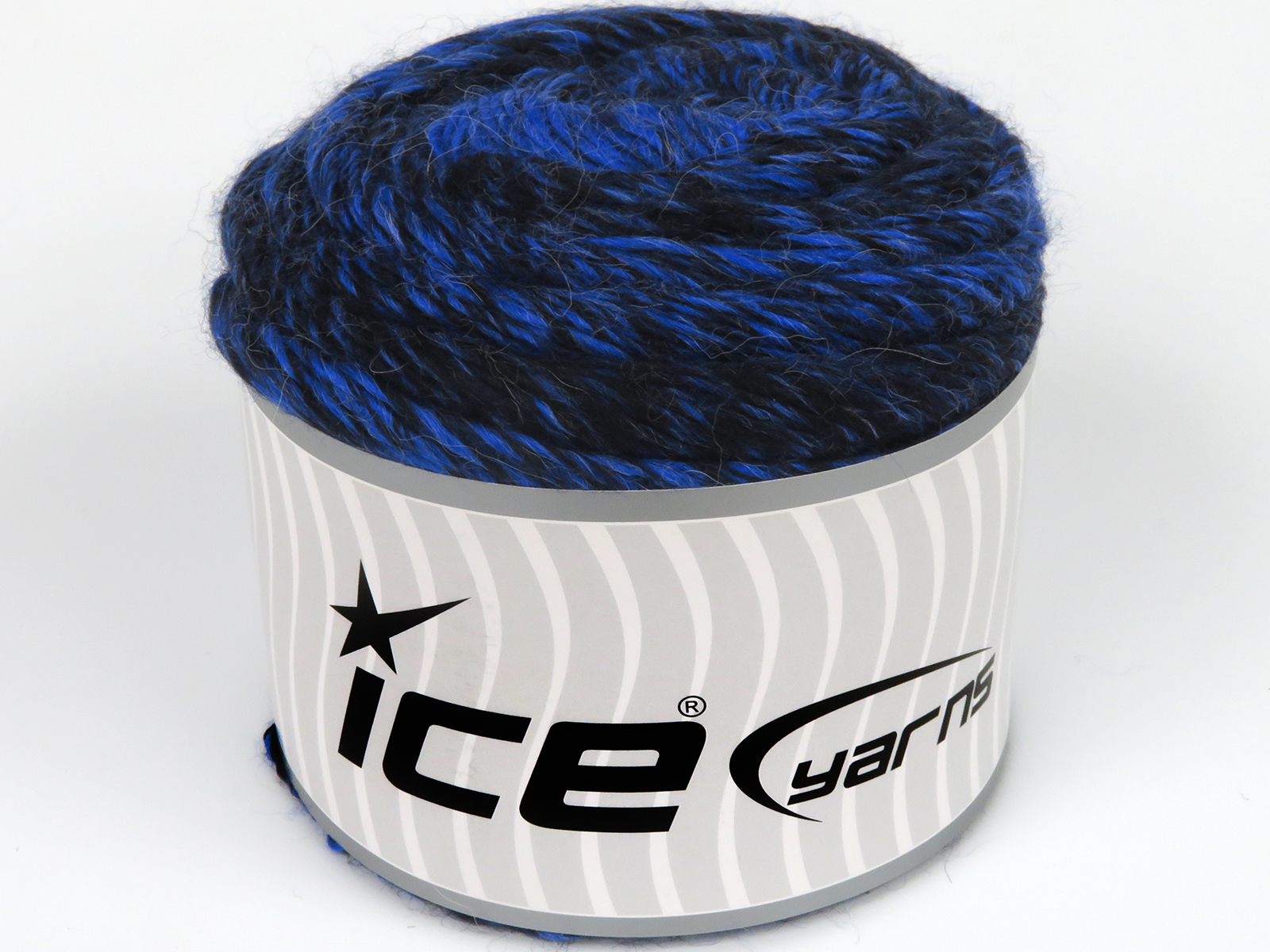 Zwart|Blauw Cakes Yarns 2x150gr