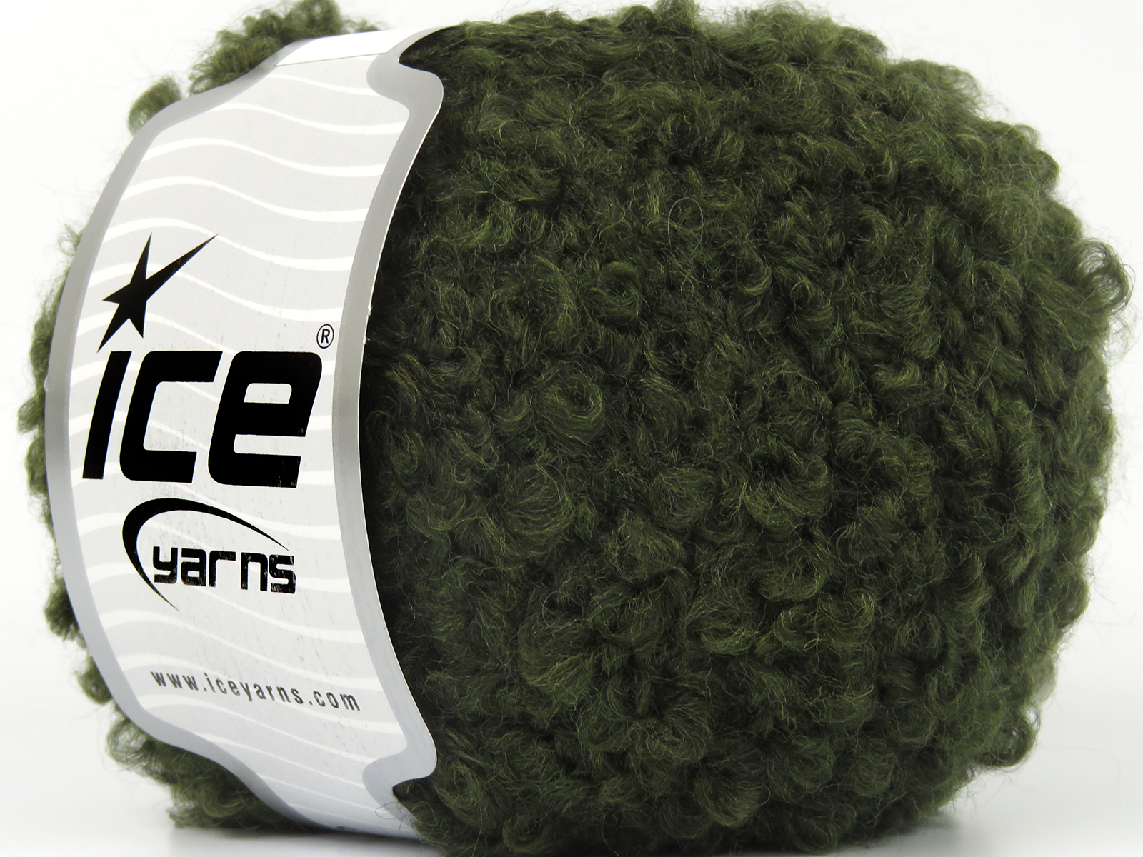 Khaki Kleur Boucle Garen – Pendikte 6 mm Pakket 8x50gr
