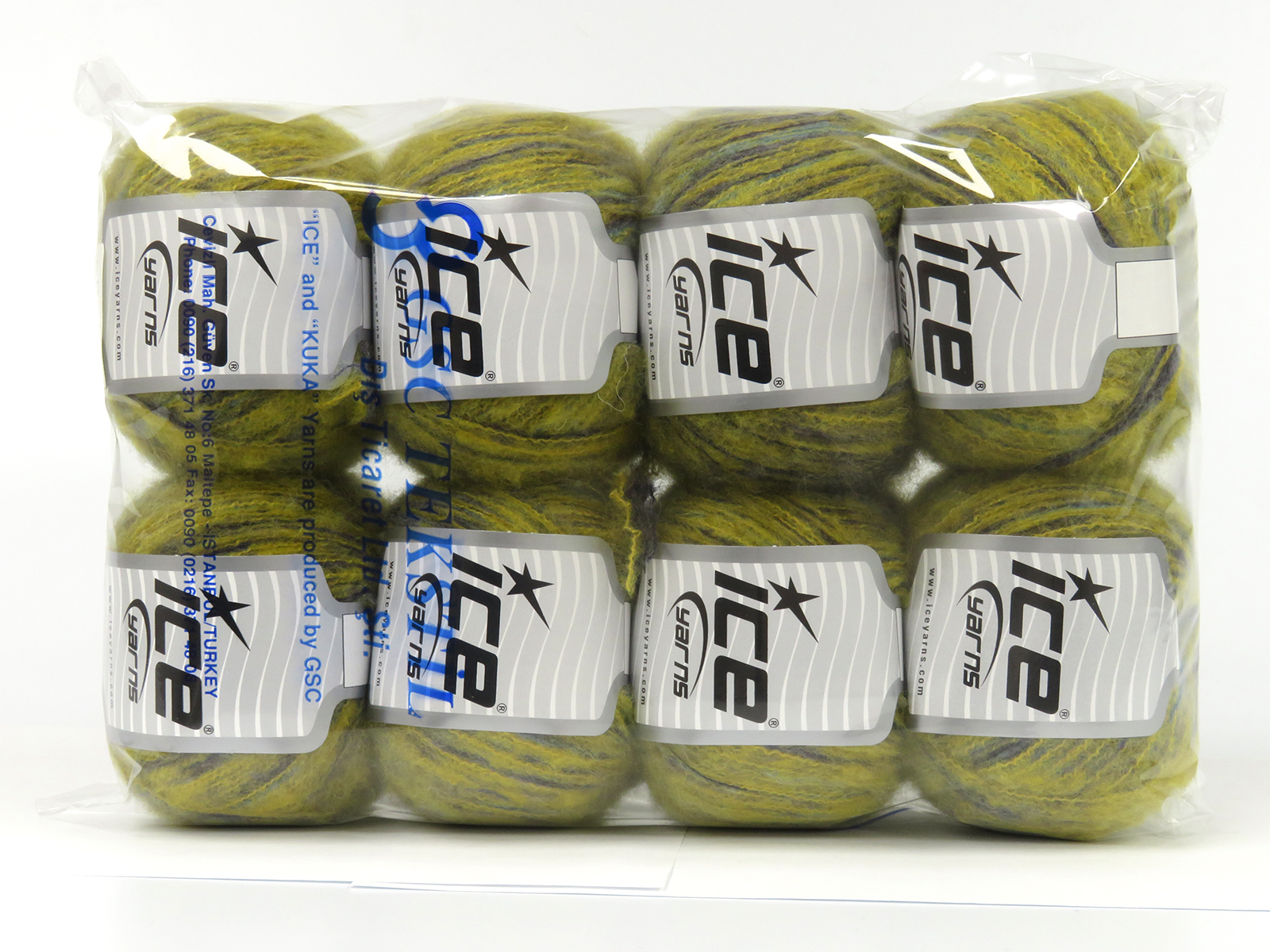 Grijs|Groen Tinten Limited Edition Luxury Yarns 8x50gr