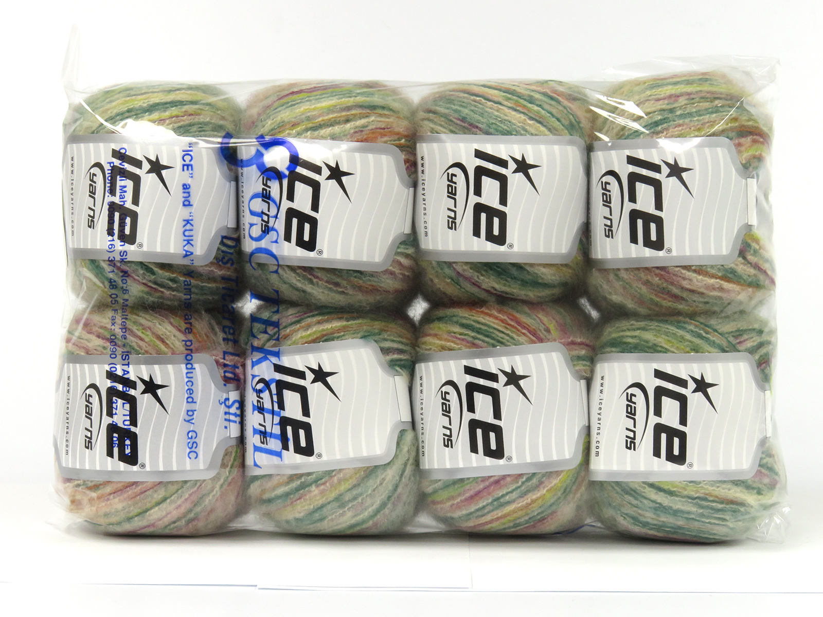 Crème|Bordeaux|Goud|Groen Tinten Limited Edition Luxury Yarns 8x50gr