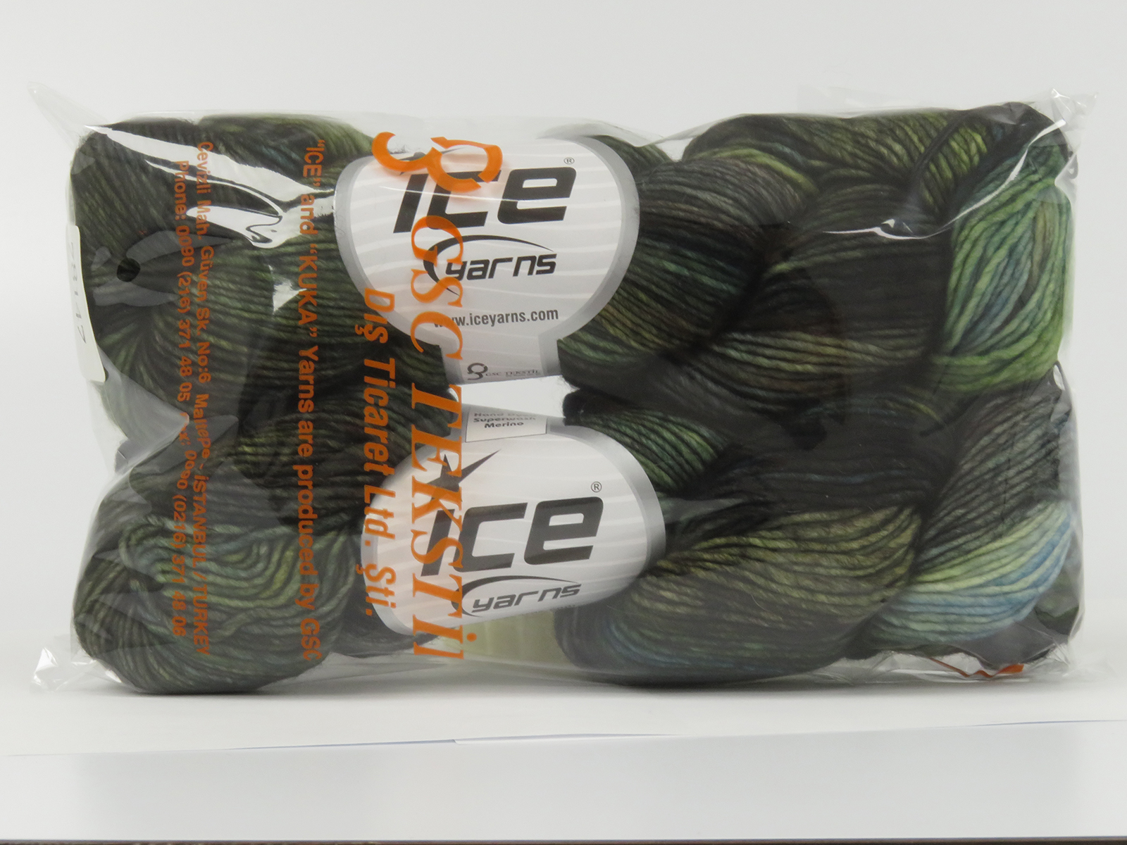 Turkoois|Groen Tinten Luxe Premium Garens 2x100gr