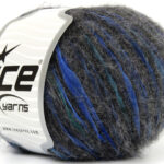 Blauw|Turkoois|Antraciet Zwart Custom Blend Yarns 8x50gr