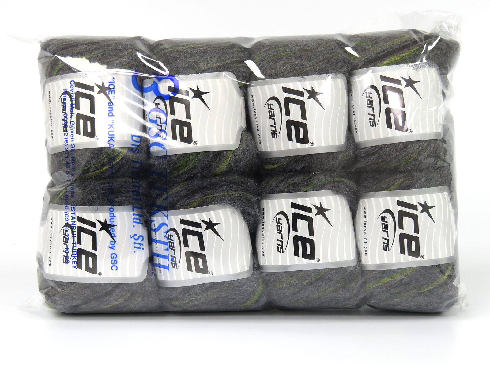 Zwart|Kameel|Groen Tinten|Antraciet Zwart Custom Blend Yarns 8x50gr