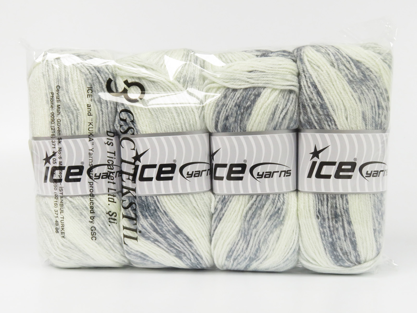 Grijs Tinten|Ecru Baby Garens 4x100gr