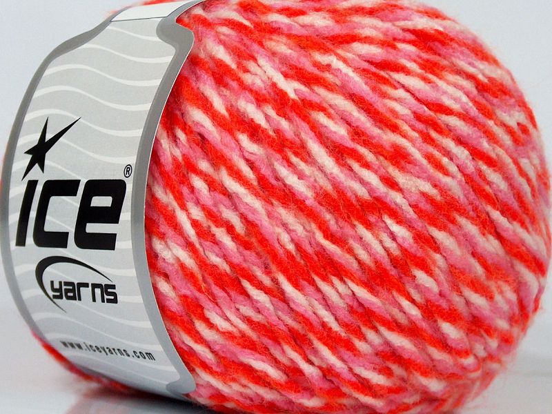 Roze|Wit|Oranje Outlet Yarns 8x50gr