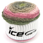Groen|Grijs|Roze tinten|Beige Cakes Yarns 2x150gr