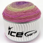 Crème|Lila tinten|Roze tinten Cakes Yarns 2x150gr