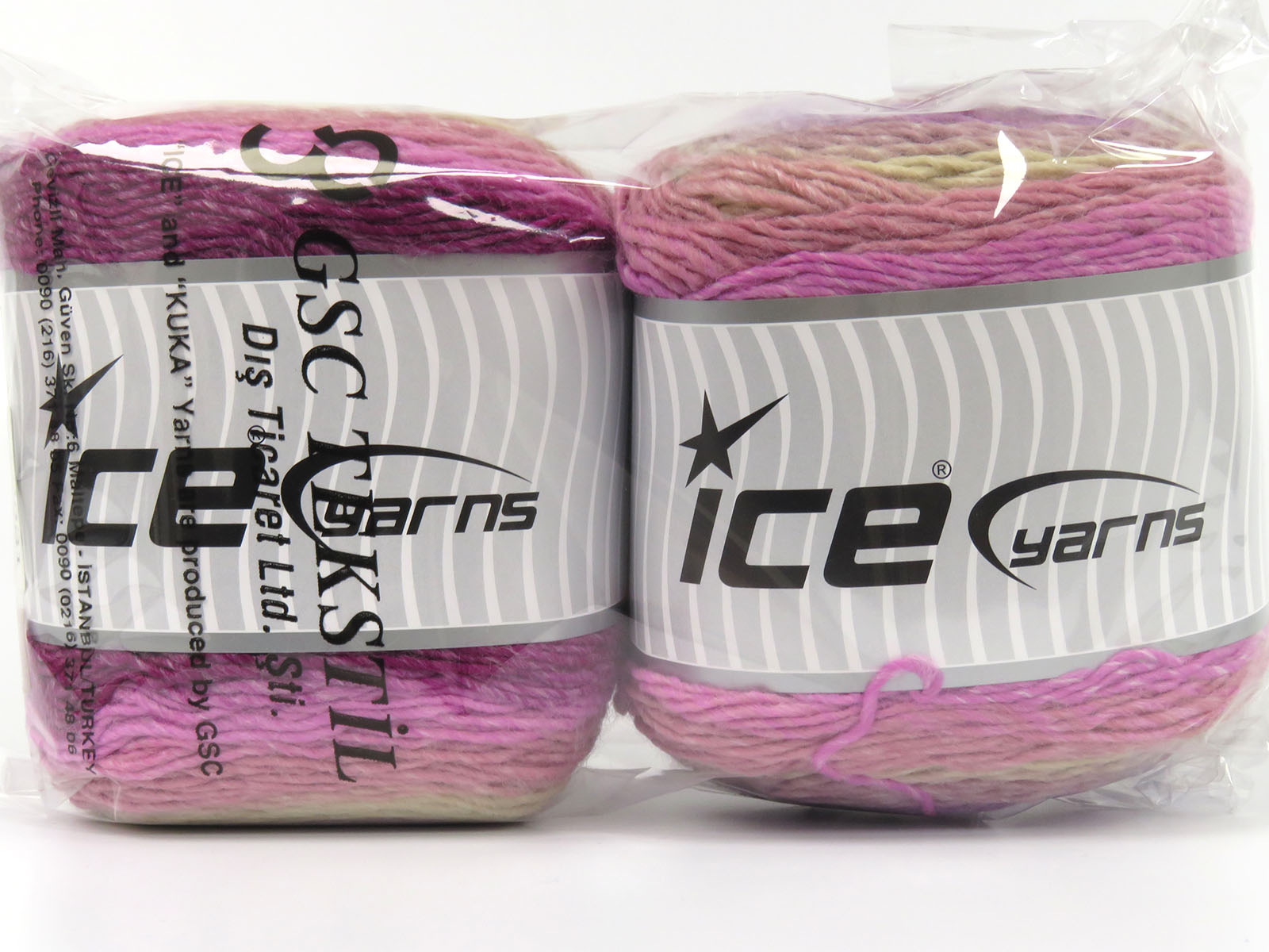 Crème|Lila tinten|Roze tinten Cake Garen 2x150gr