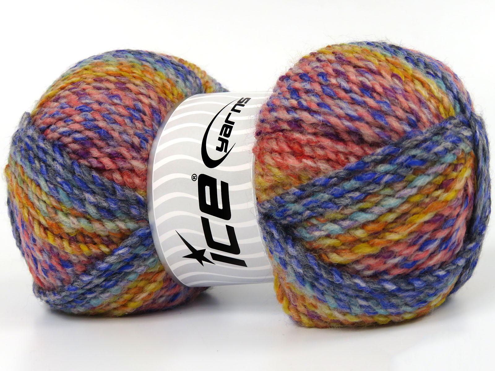 Groen|Blauw|Koper|Goud Tinten Zelfstrepende Garens 4x100gr