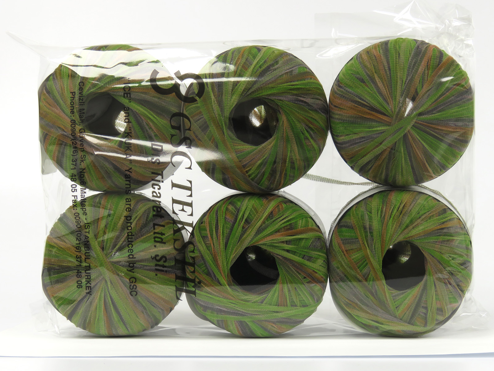 Goud|Licht Grijs|Groen Tinten Limited Edition Spring-Summer Yarns 6×33.3333333333333gr