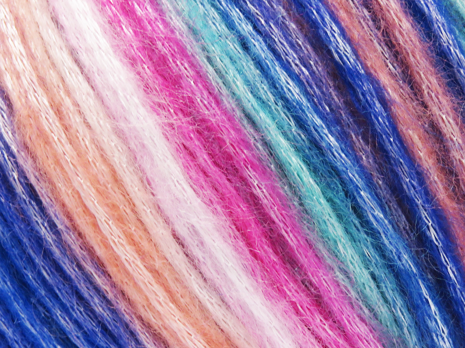 Roze|Blauw|Turkoois|Fuchsia|Zalm Zelfstrepende Garens 8x50gr