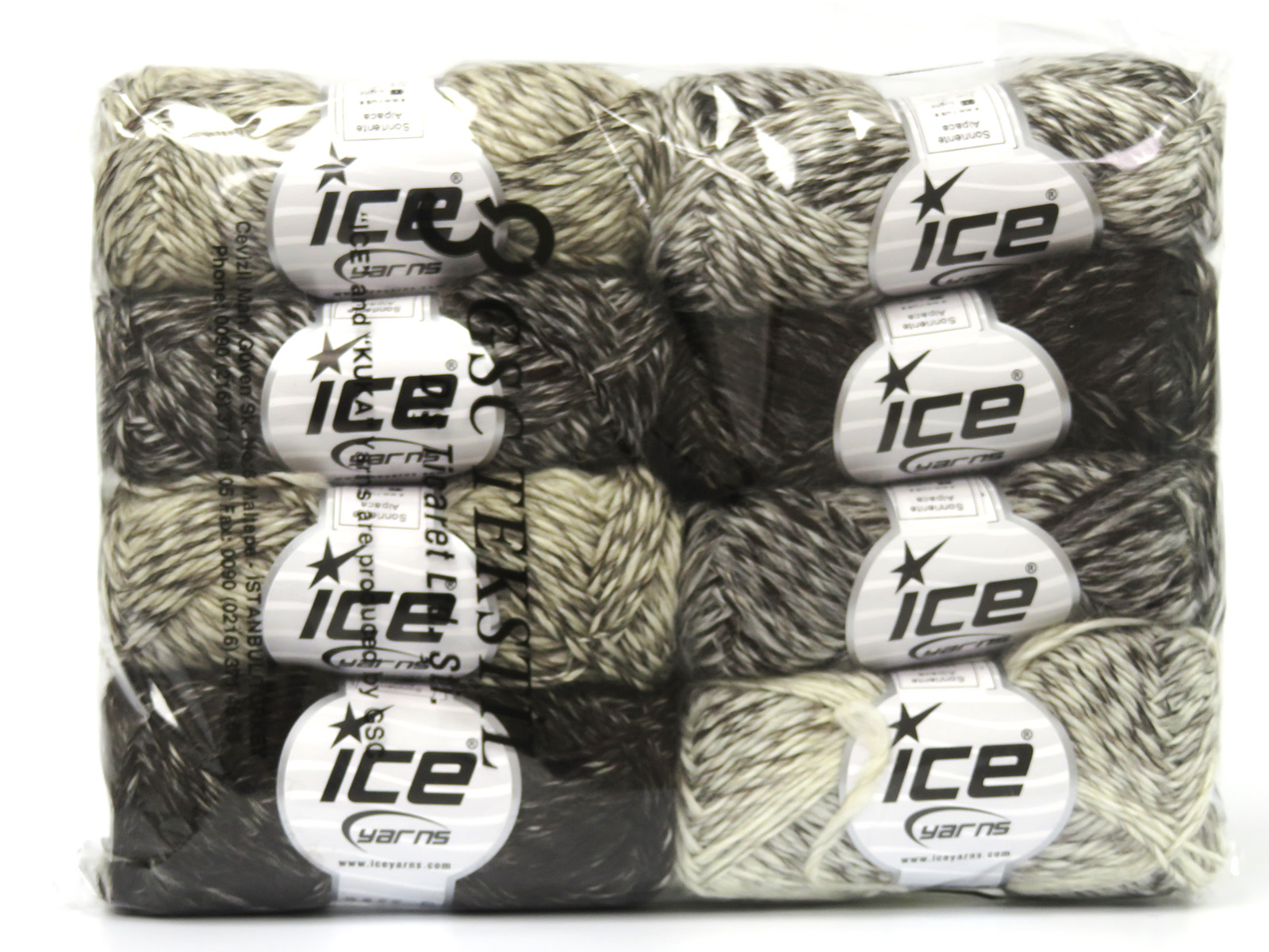 Crème|Donkerbruin Limited Edition Luxury Yarns 8x50gr