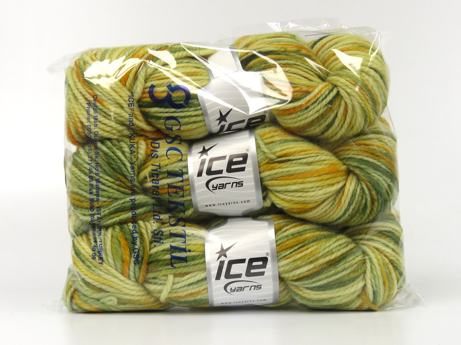 Goud|Groen Tinten Luxe Premium Garens 3x100gr