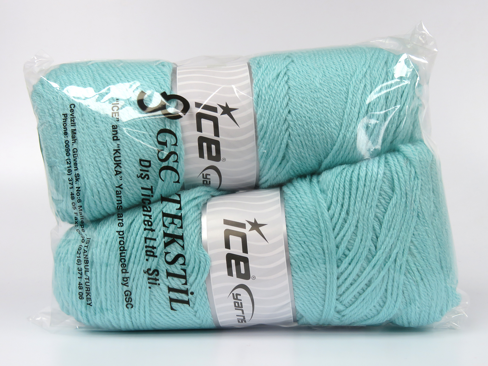 Licht Turkoois Outlet Yarns 2x150gr
