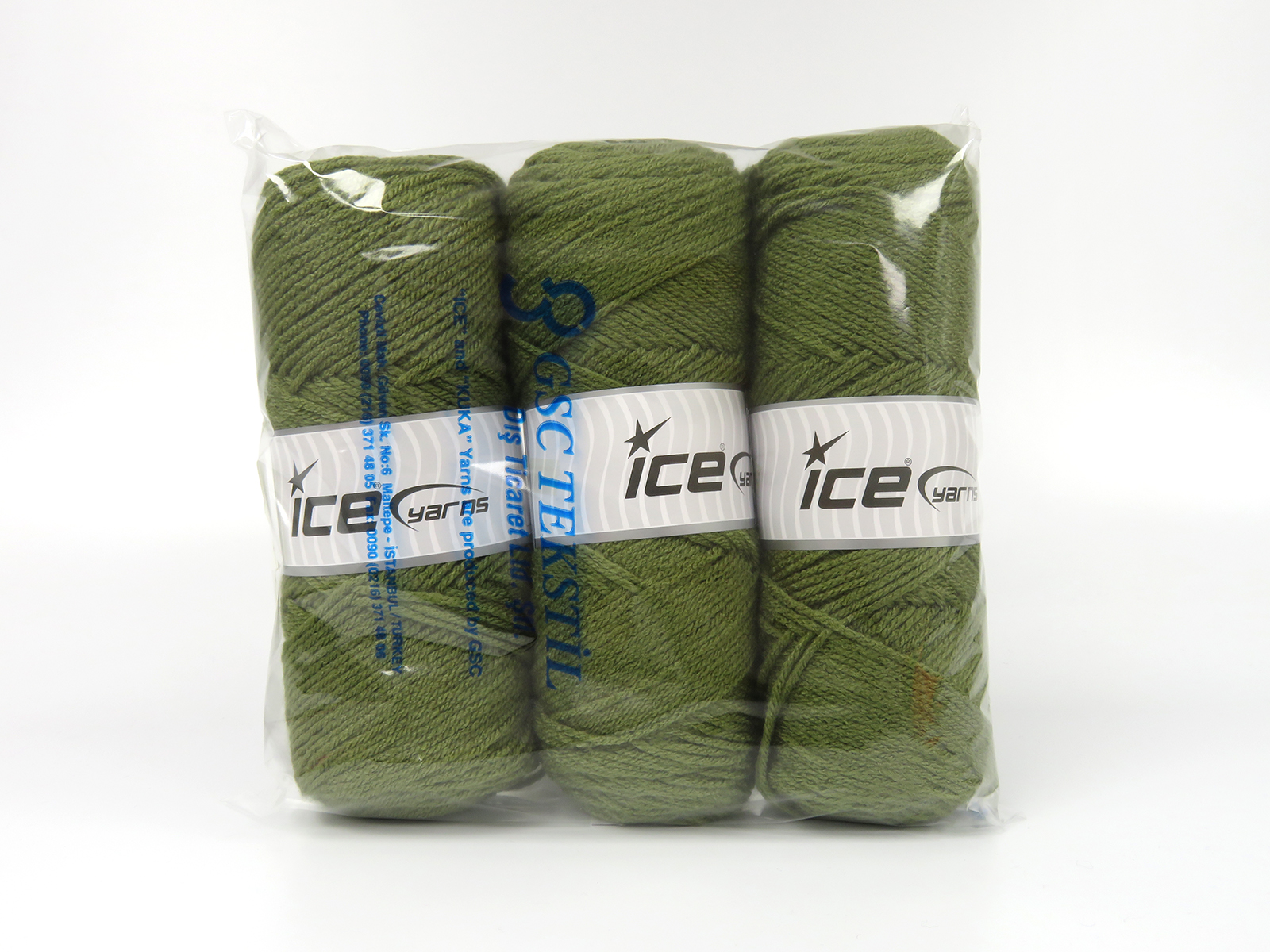 Khaki Outlet Yarns 3x135gr