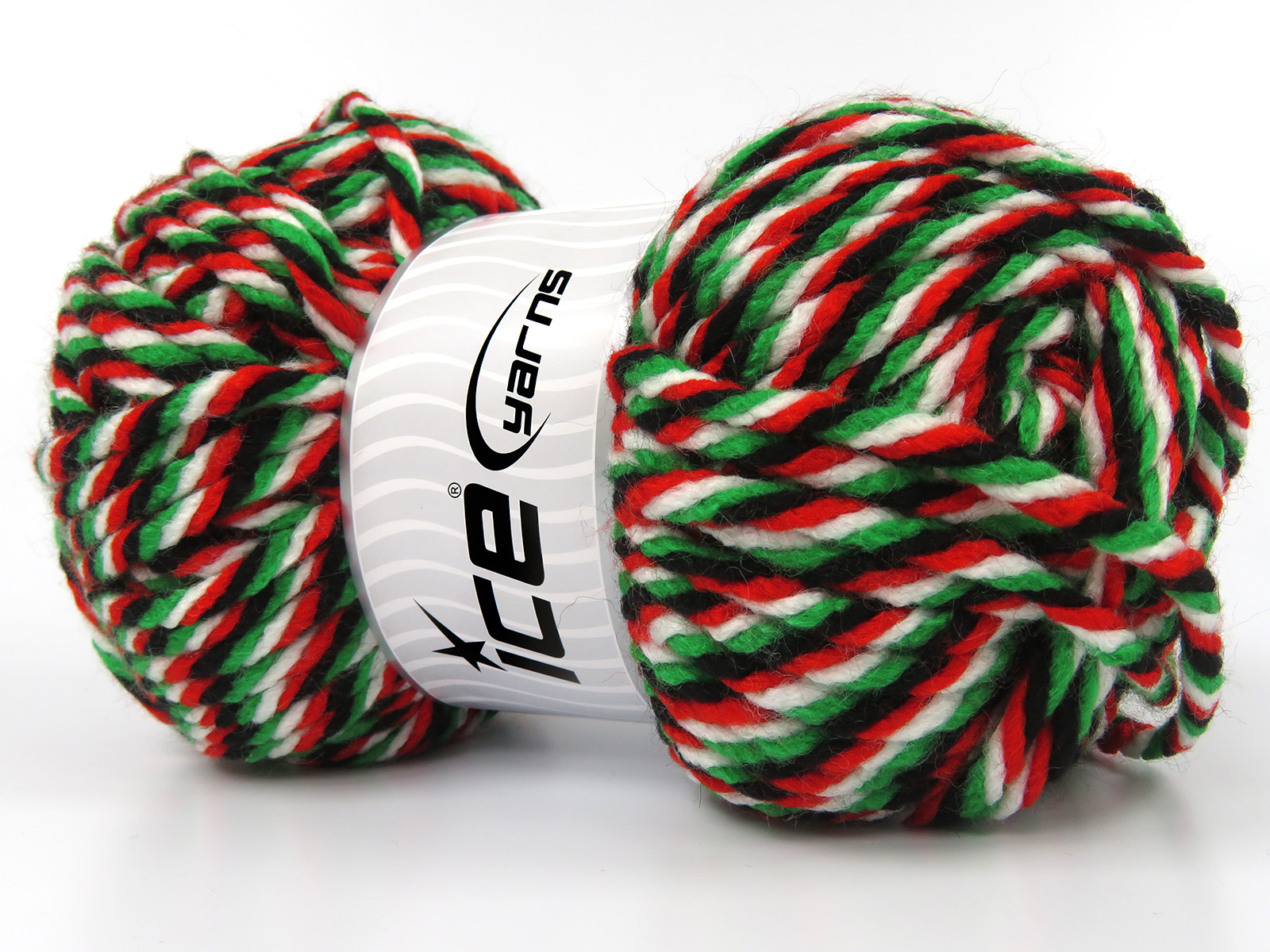 Groen|Zwart|Wit|Rood Outlet Yarns 2x150gr
