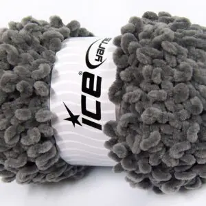 Grijs Chenille Garen 4x100gr Pendikte 9mm