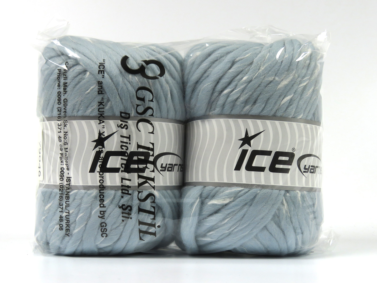 Wit|Lichtblauw Outlet Yarns 2x195gr