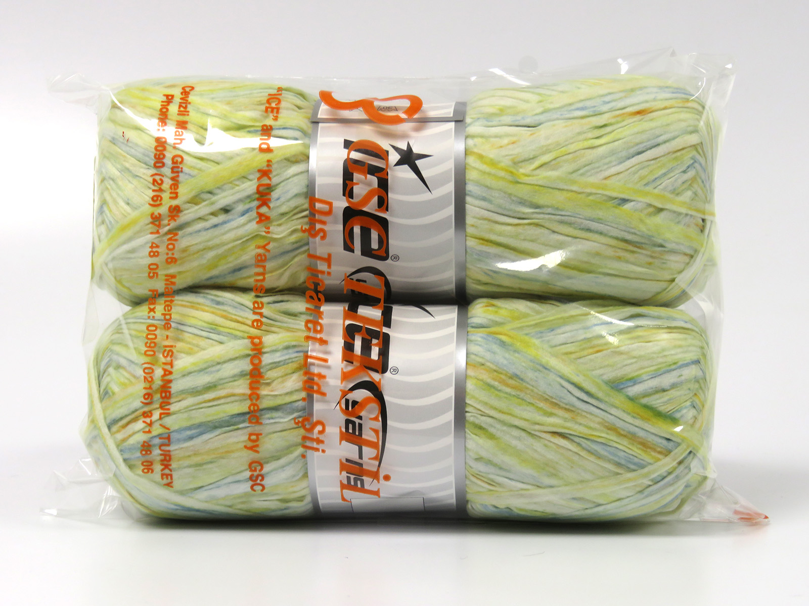 Groen|Wit|Geel Crochet Embroidery NeedleCraft HandCraft 2x100gr