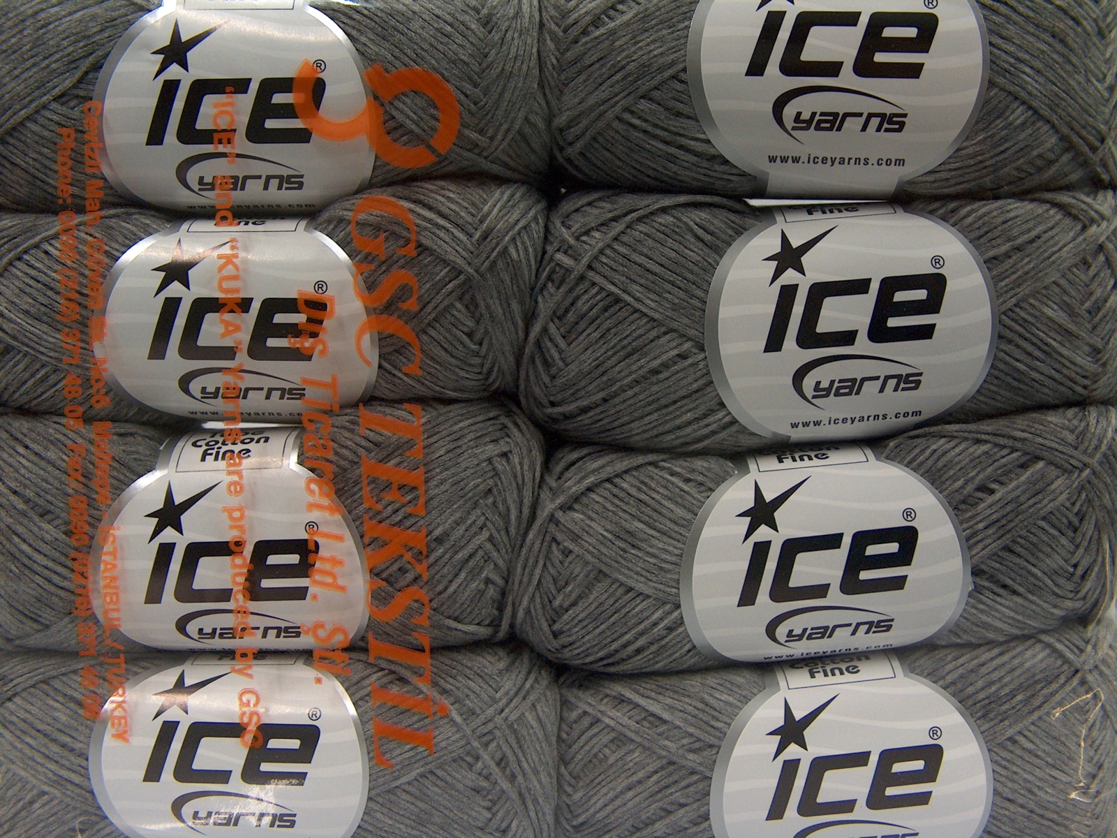 Grijs Melange Outlet Yarns 8x50gr
